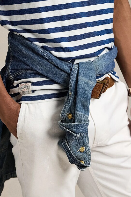 Polo Ralph Lauren pamut póló sötétkék 710964997