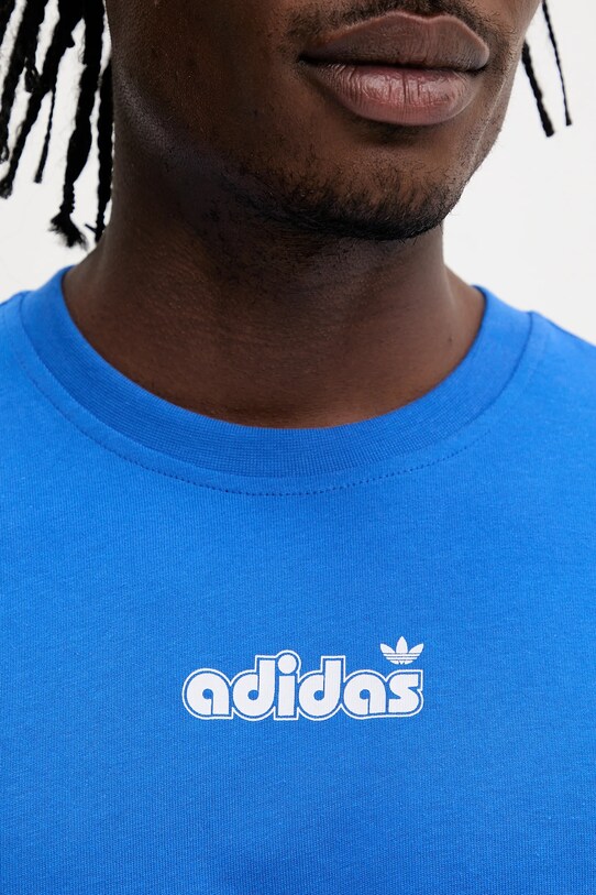 adidas Originals t-shirt bawełniany GRFX TEE JC8380 fioletowy