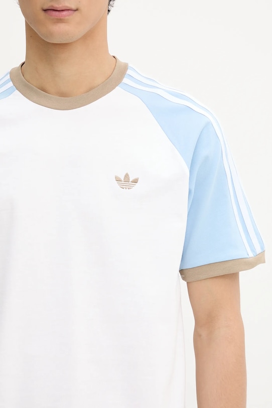 adidas Originals tricou din bumbac Cali Tee alb KC4960