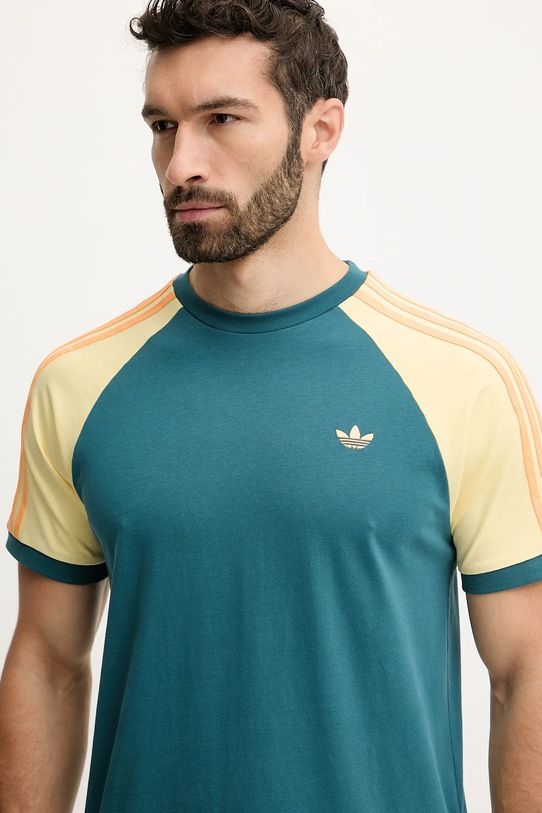 adidas Originals t-shirt bawełniany Cali Tee turkusowy KC4961