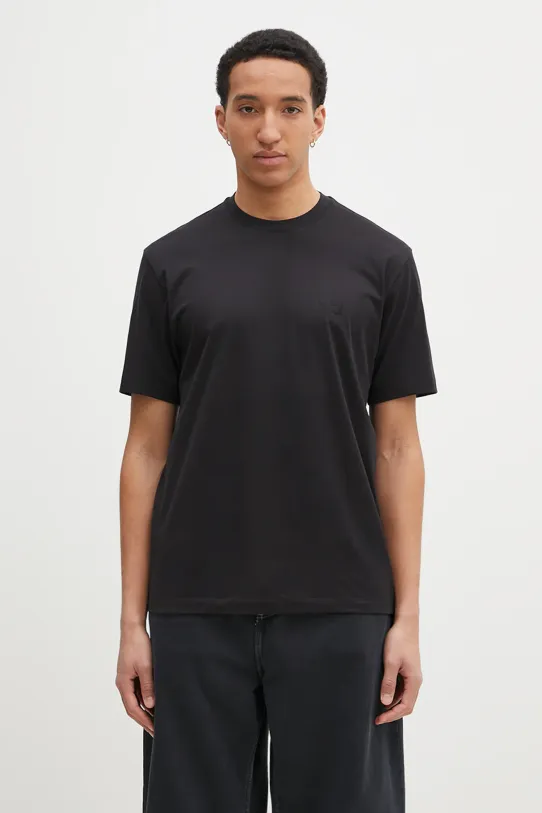 Y-3 t-shirt bawełniany Regular Short Sleeve Tee gładkie czarny IW0066