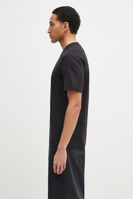 Bavlněné tričko Y-3 Regular Short Sleeve Tee IW0066 černá SS25