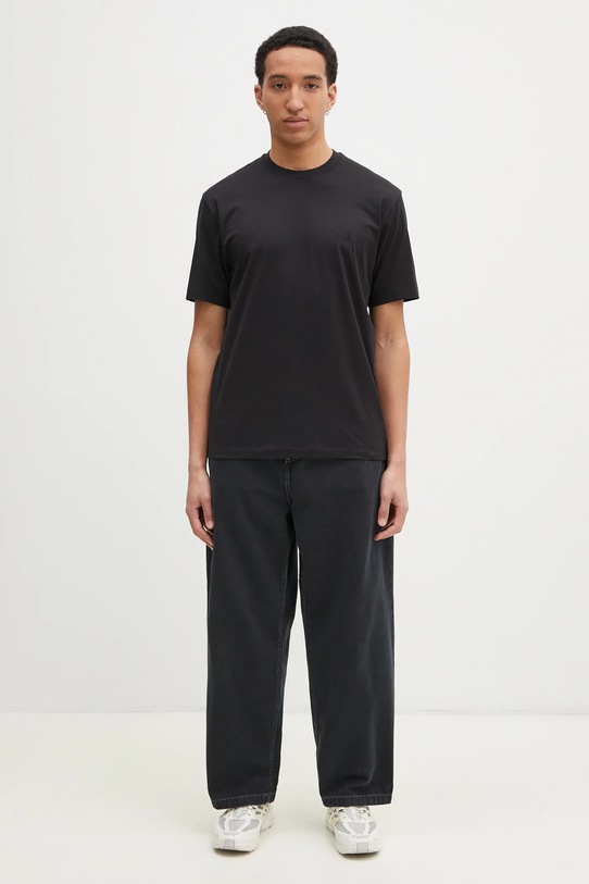 Памучна тениска Y-3 Regular Short Sleeve Tee IW0066 черен