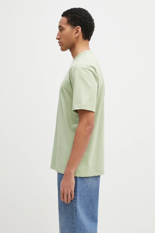 Бавовняна футболка Y-3 Regular SS Tee JM7860 зелений SS25