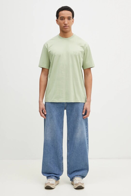Pamučna majica Y-3 Regular SS Tee JM7860 zelena