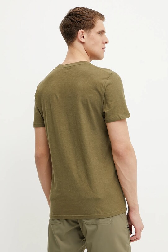Odzież Fjallraven t-shirt Hemp Blend Out Here F12600265 zielony