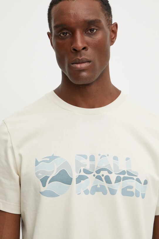 Fjallraven t-shirt Multicolor Logo beige F12600268