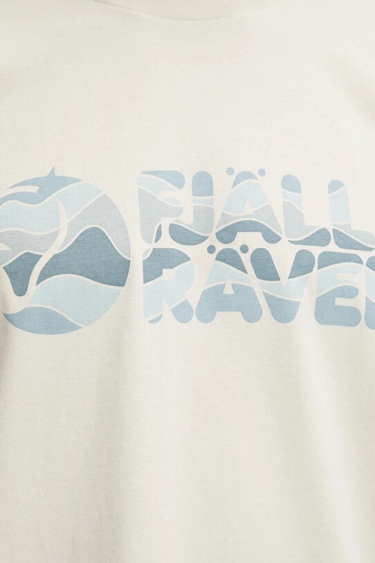 Fjallraven t-shirt Multicolor Logo F12600268 beige