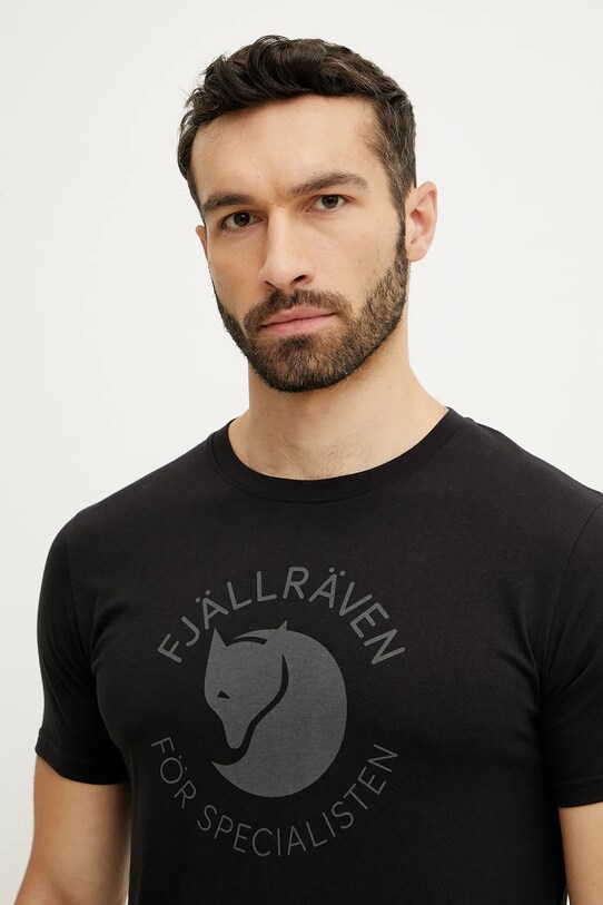 Спортивна футболка Fjallraven Fjällräven Fox чорний F87052