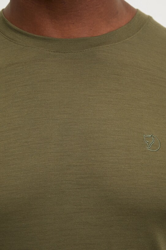 Fjallraven maglietta sportiva Abisko Wool F87193 verde