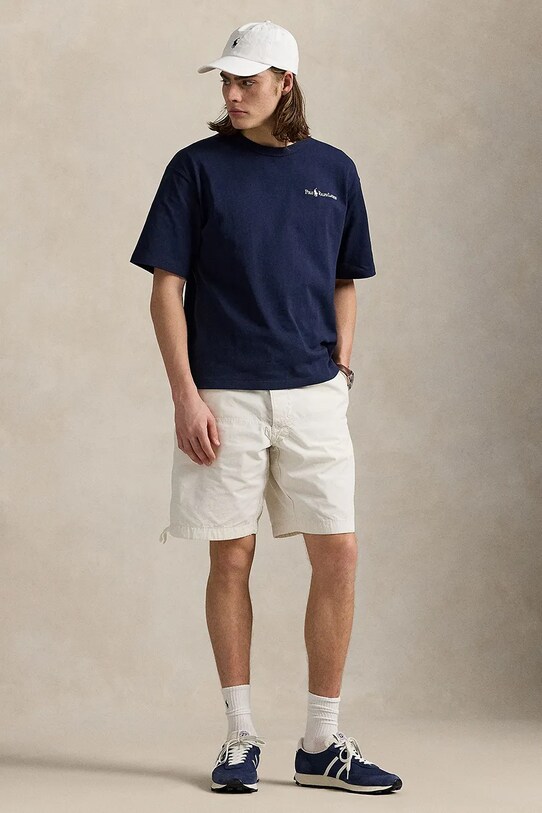 Ruházat Polo Ralph Lauren pamut póló Tee 710964714 sötétkék