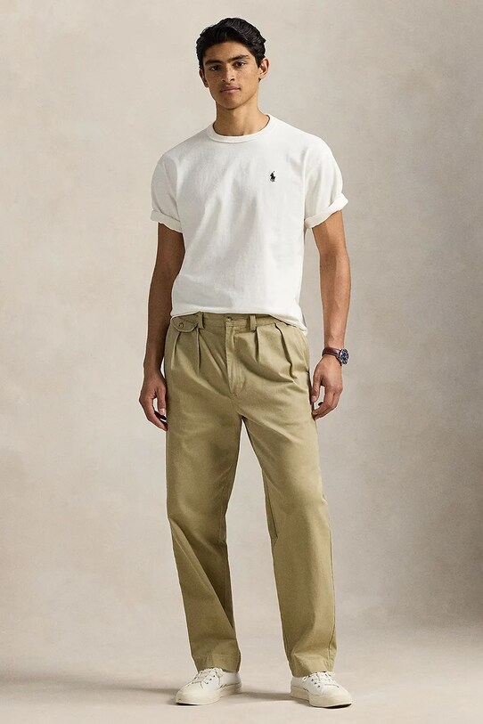 Одежда Хлопковая футболка Polo Ralph Lauren Tee 710964716 белый