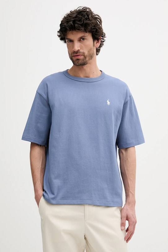 Бавовняна футболка Polo Ralph Lauren Tee бавовна блакитний 710964716