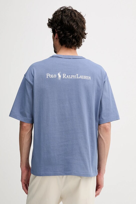 Îmbrăcăminte Polo Ralph Lauren tricou din bumbac Tee 710964716 albastru