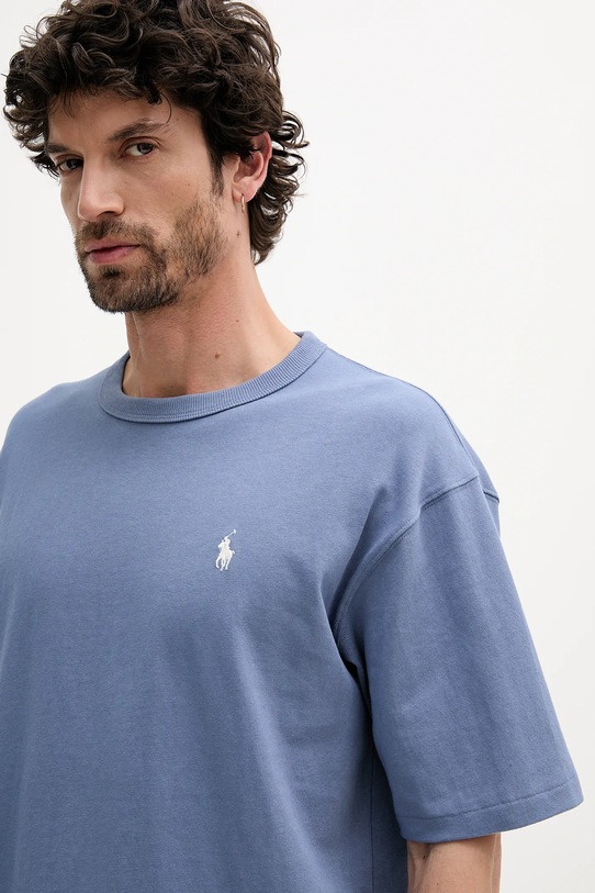 Бавовняна футболка Polo Ralph Lauren Tee блакитний 710964716