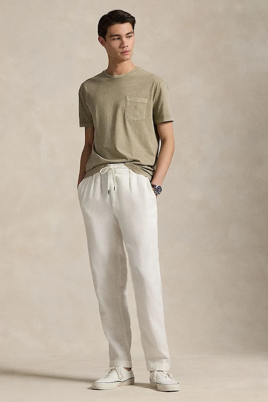 Одежда Хлопковая футболка Polo Ralph Lauren Tee 710969628 зелёный