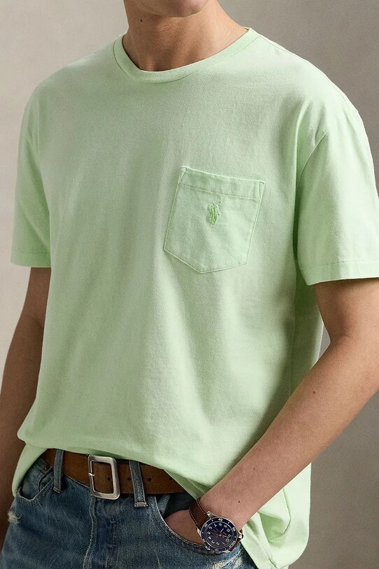 Polo Ralph Lauren t-shirt in cotone Tee verde 710969628