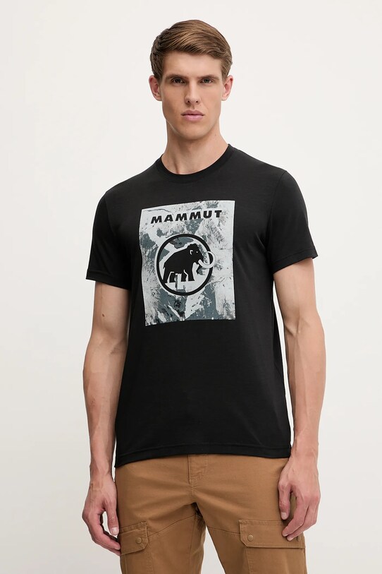 Mammut tricou sport Trovat print negru 1017.06470