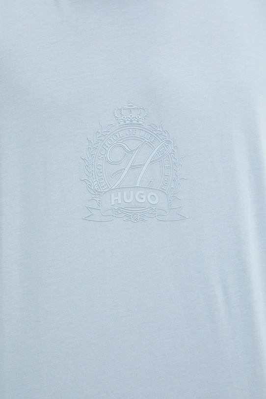 HUGO t-shirt bawełniany niebieski 50538246
