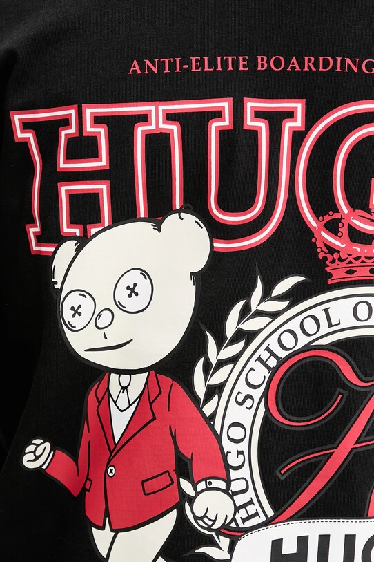 HUGO tricou din bumbac negru 50538254