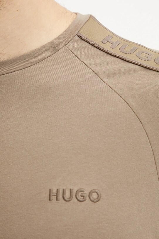 Tričko HUGO LIAM T-shirt 50540912 hnědá