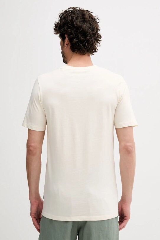 Odzież Lindbergh t-shirt bawełniany 30.400235.FADED.STONE beżowy