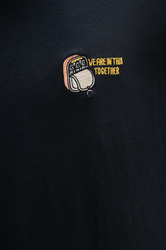 Lindbergh tricou din bumbac 30.400235.NAVY.BLUE bleumarin