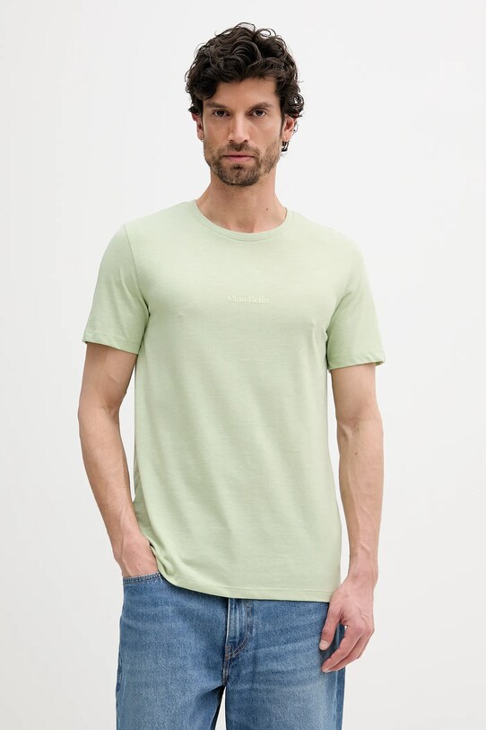 Lindbergh tricou print verde 30.400245.LT.GREEN.MEL
