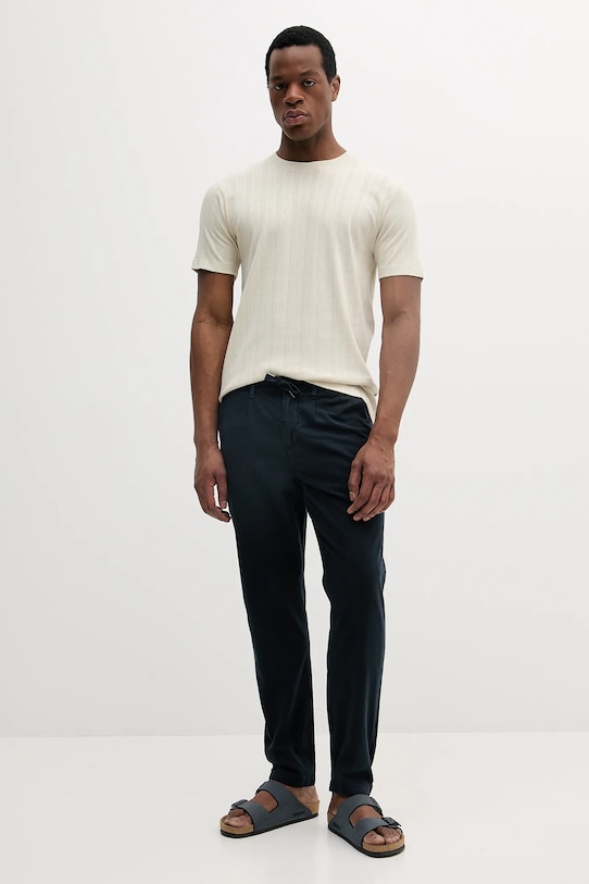 Bavlnené tričko Lindbergh 30.400315.LT.STONE béžová SS25