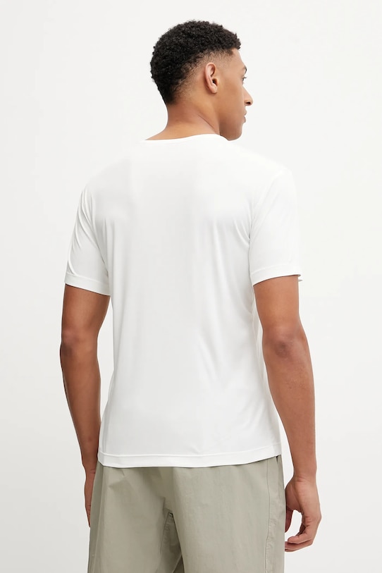 Odzież Jack Wolfskin t-shirt sportowy Peak Graphic A63269 beżowy