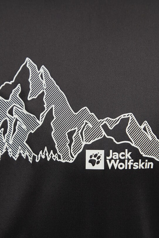 Jack Wolfskin t-shirt sportowy Peak Graphic A63269 czarny