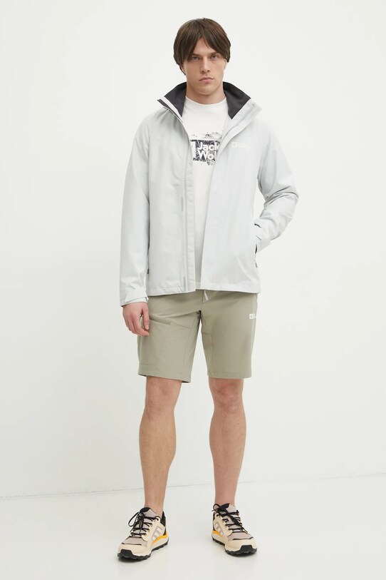 Jack Wolfskin t-shirt Brand A64116 beige SS25