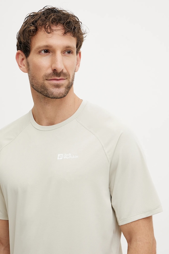 Sportovní triko Jack Wolfskin Prelight Swift béžová A63800