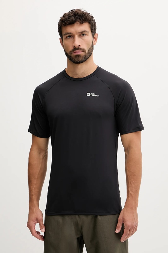 Jack Wolfskin tricou sport Prelight Swift negru A63800