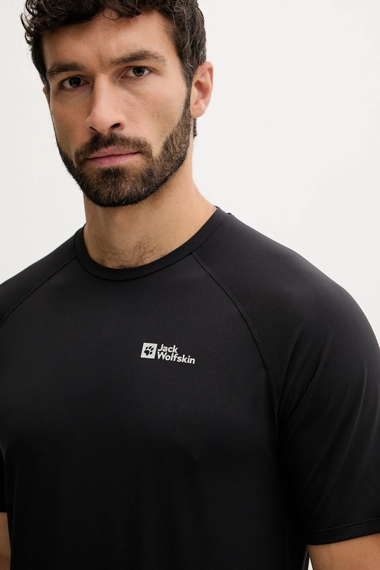Спортивна футболка Jack Wolfskin Prelight Swift чорний A63800