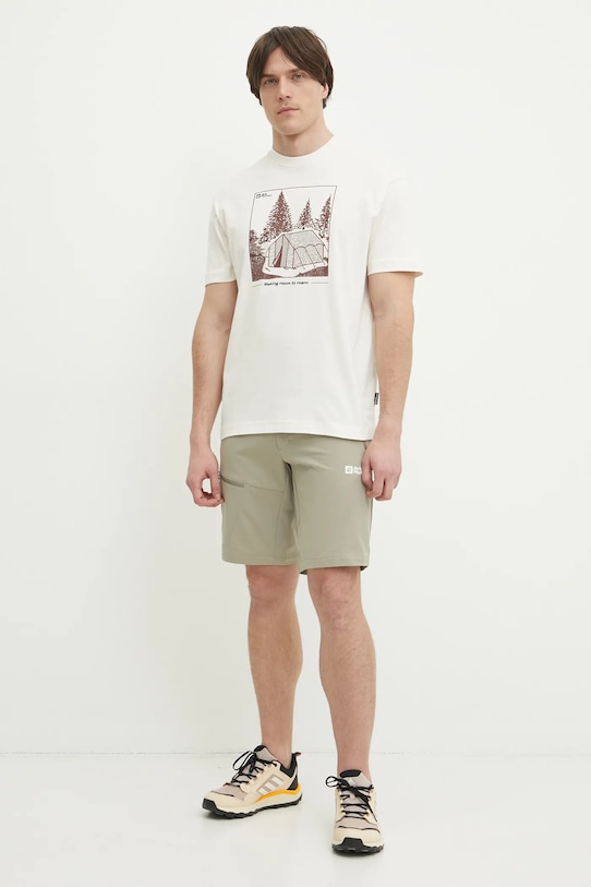 Jack Wolfskin tricou Freeroamer A63860 bej SS25