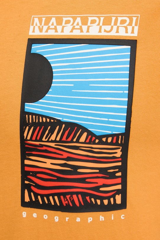 Бавовняна футболка Napapijri S-Valdor NP0A4IE6A701 помаранчевий