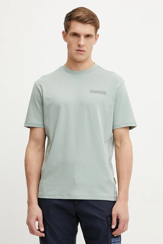 Odzież Napapijri t-shirt bawełniany S-Vanni NP0A4IEDG1X1 zielony
