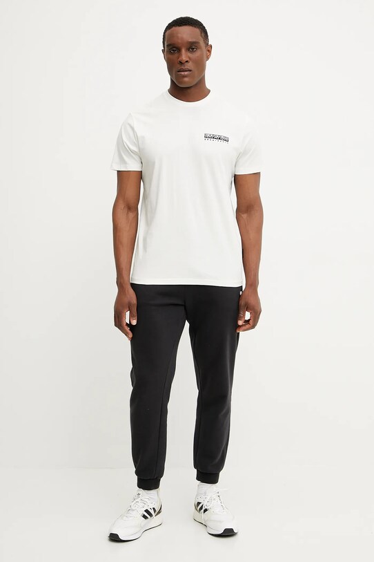 Napapijri tricou din bumbac S-Vignoni NP0A4ILX2061 alb SS25