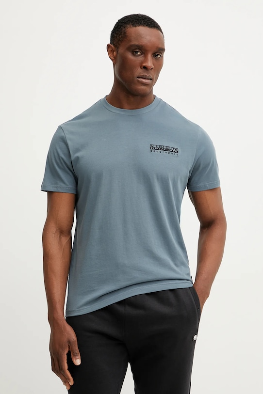 Odzież Napapijri t-shirt bawełniany S-Vignoni NP0A4ILXG1Y1 niebieski