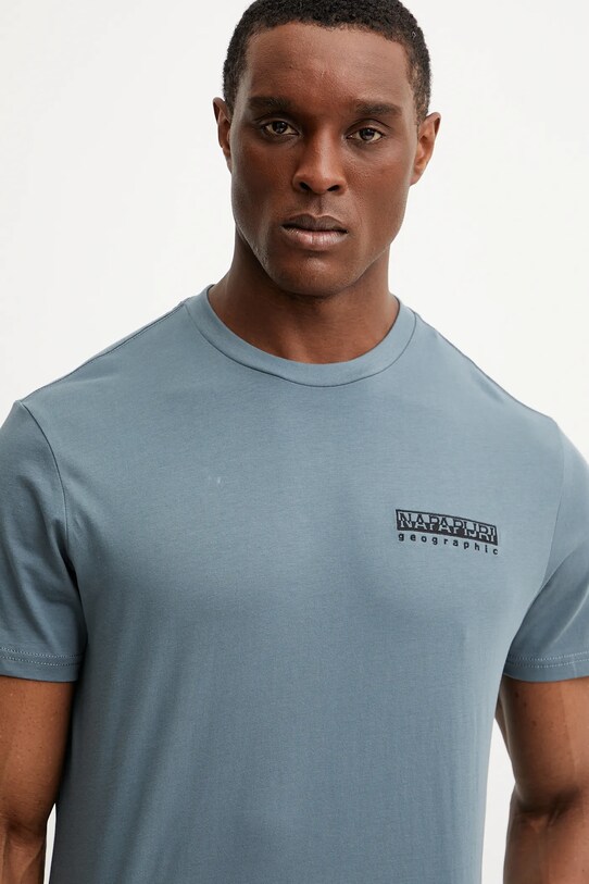 Napapijri t-shirt bawełniany S-Vignoni niebieski NP0A4ILXG1Y1