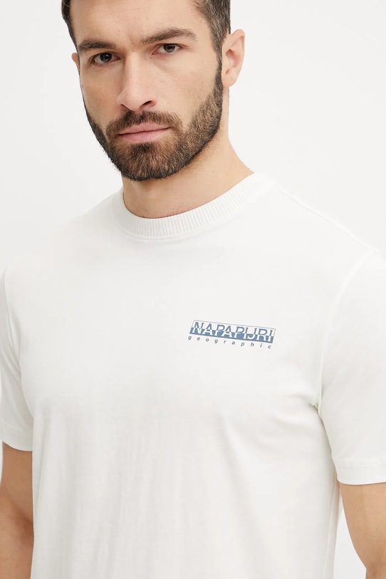 Бавовняна футболка Napapijri S-Sovana NP0A4IE42061 білий
