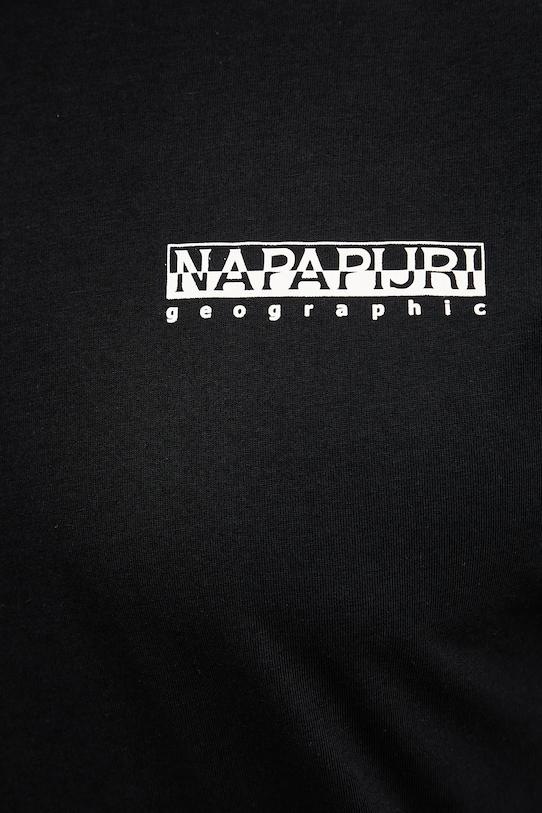 Napapijri t-shirt bawełniany S-Sovana NP0A4IE49411 czarny