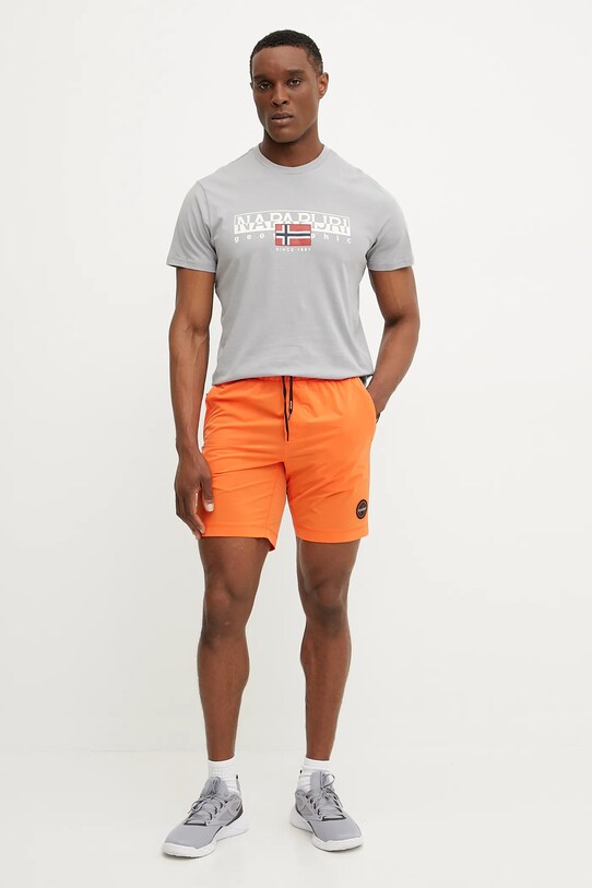 Napapijri tricou din bumbac S-Aylmer NP0A4HTOH621 gri SS25