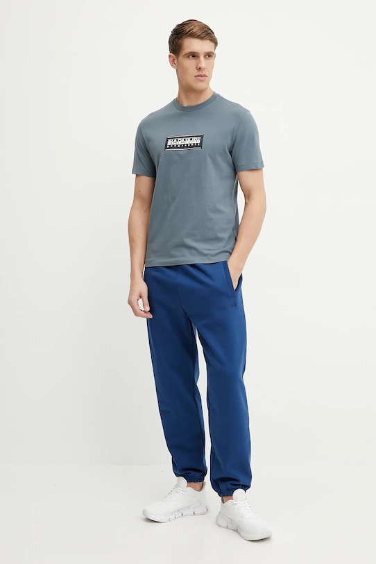 Napapijri tricou din bumbac S-Box NP0A4I3LG1Y1 albastru SS25