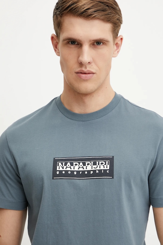 Napapijri tricou din bumbac S-Box albastru NP0A4I3LG1Y1
