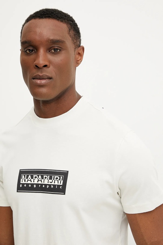Odjeća Pamučna majica Napapijri S-Box NP0A4I3LN1A1 bijela