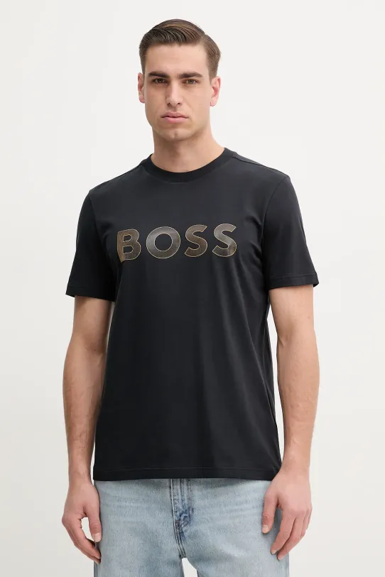 BOSS Green t-shirt regular granatowy 50535170