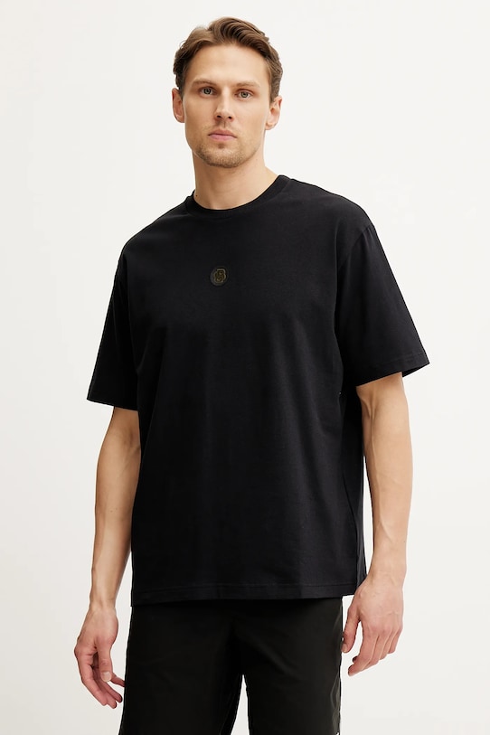 BOSS Green t-shirt z elastanem czarny 50535409