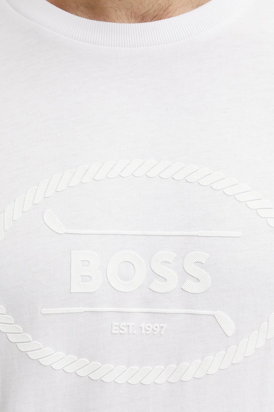 BOSS Green t-shirt bawełniany 50537825 biały